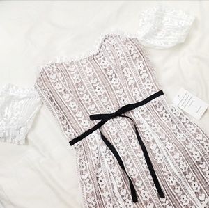 🍒NWT🍒 FL&L WHITE LACE MINI DRESS